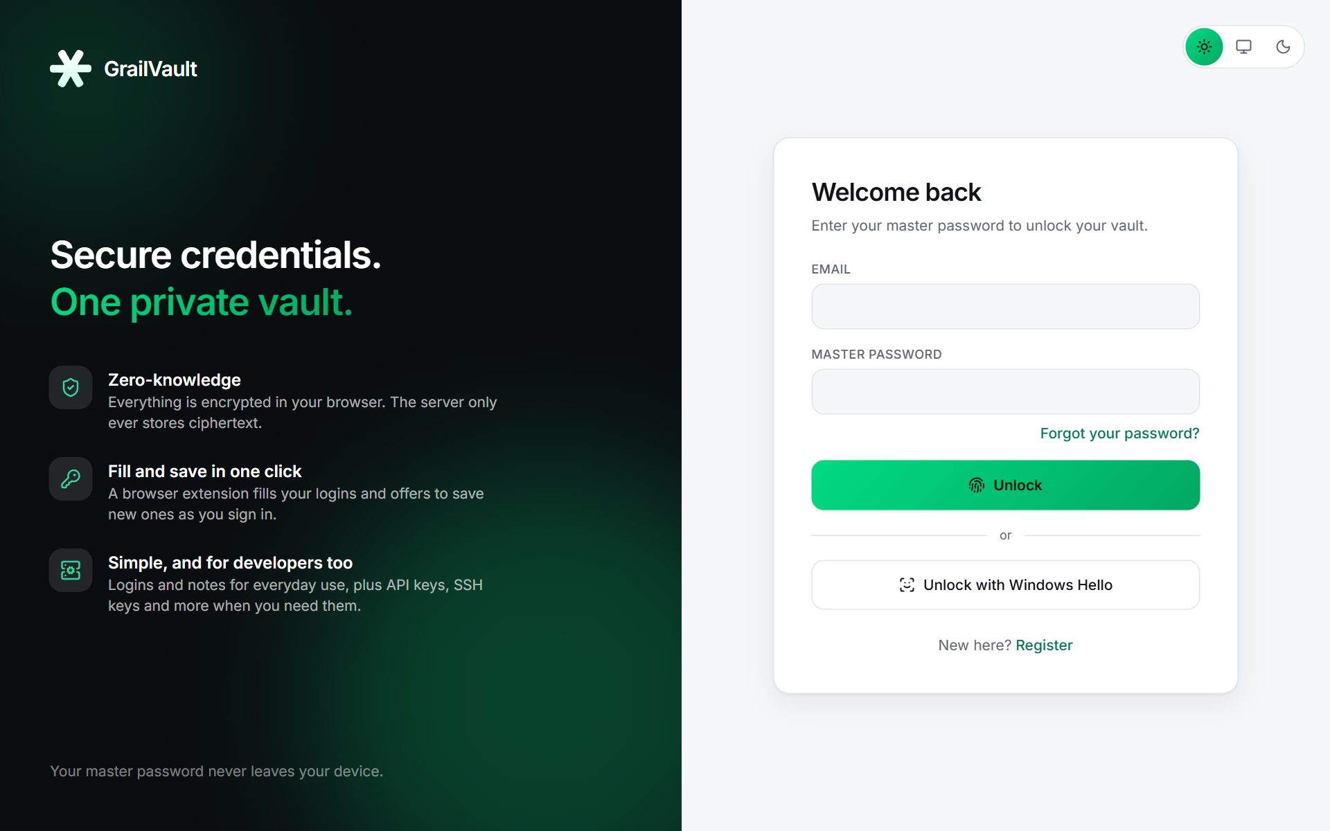 The sign-in page with the Forgot your password link